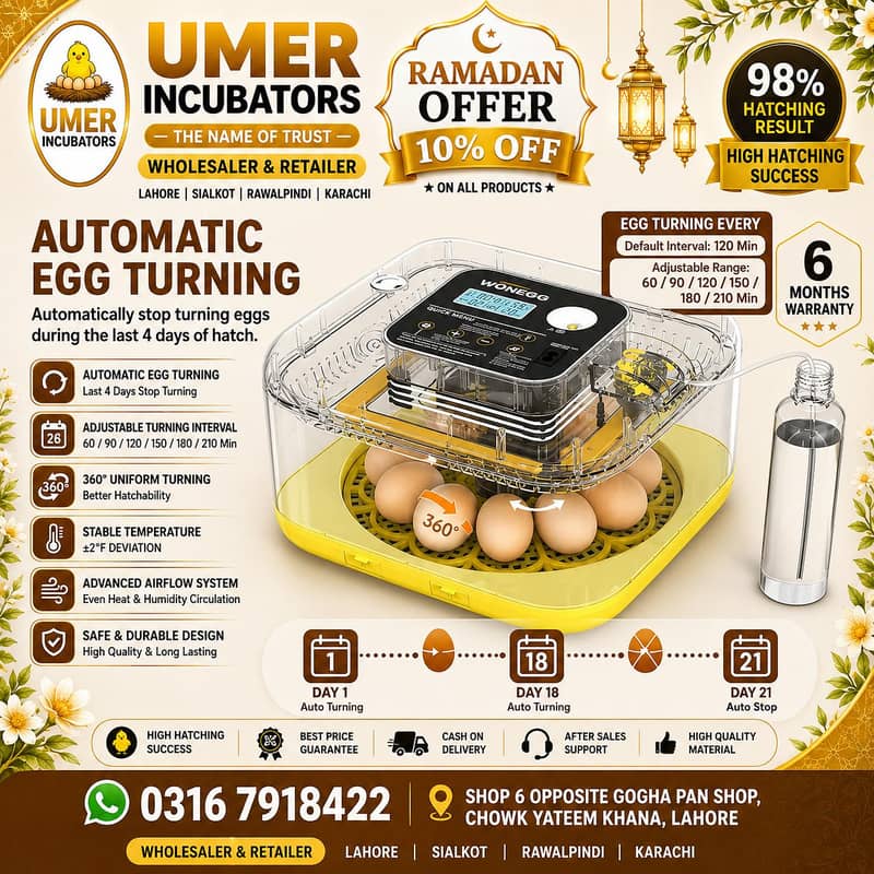 Automatic Egg Incubator | Egg Hatching Machine | Incubator | Brooder 14