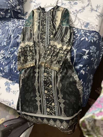 Sapphire silk shirt