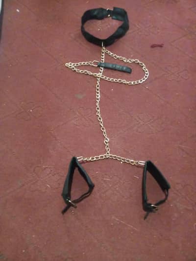 Charming Faux Leather Handcuffs & Necklace Set for Women