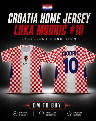 Luka modric world cup jersey croatia