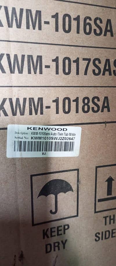 Kenwood washing machine Sami automatic