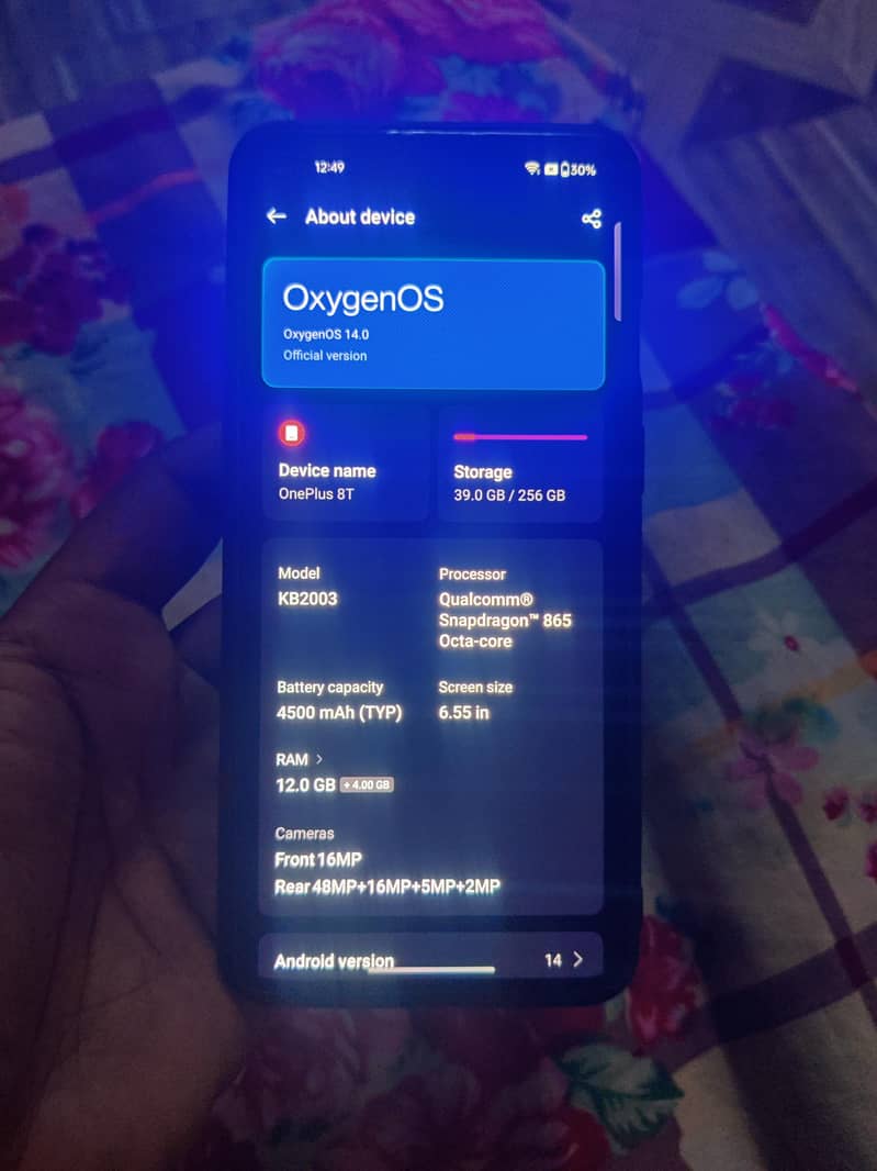 One Plus 8T 6