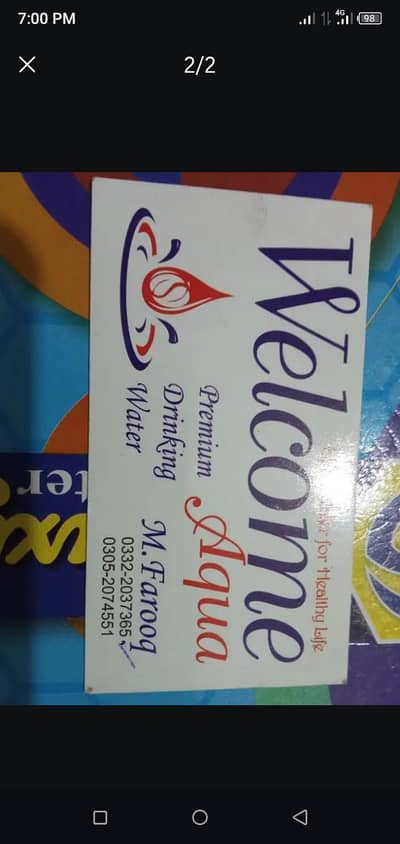 Mineral Water  Available in 19 Liter