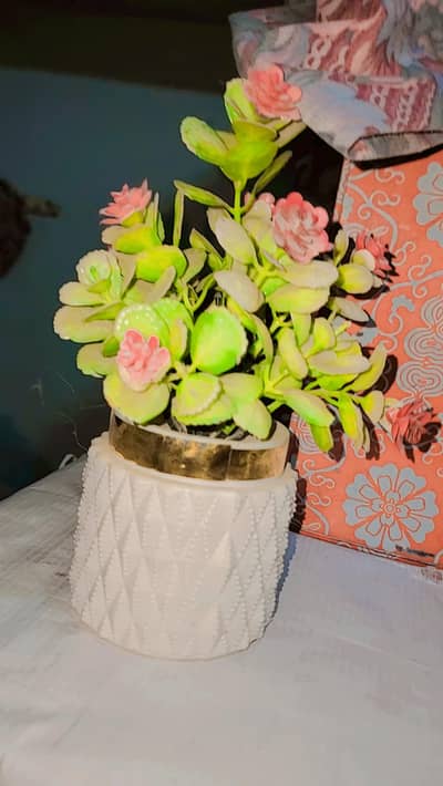 beautiful artificial plant with decorative pot for home decor