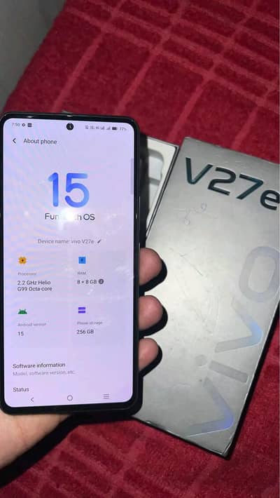 Vivo V27e 8Gb Ram 256Gb Memory Pta Approved. 0326=3223=236