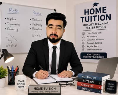 Home tuition for 6th to 12 class all subjects (only for boys)