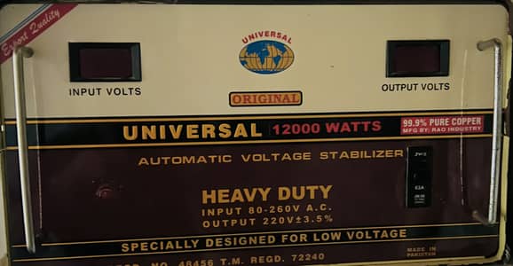 Heavy Duty Votage Stablizer for sale - excellent condition