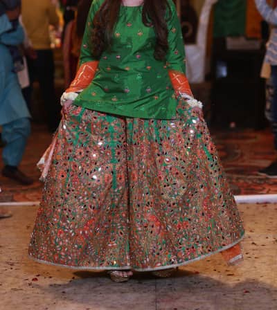 Bridal mehandi wear