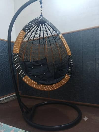 Outdoor Hanging Swing Chair with Stand