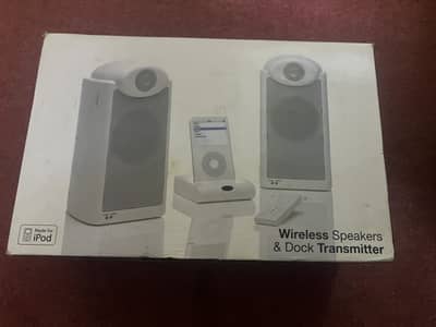 Wireless speakers and power dock