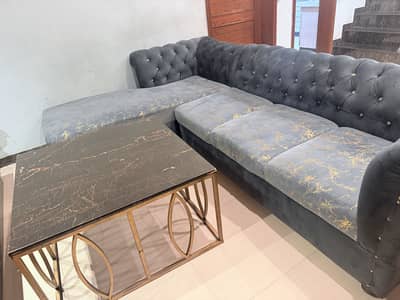Sofa with table