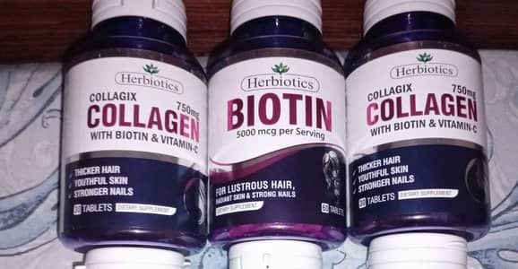 Herbiotics Collagen + Biotin Supplements deal. 3