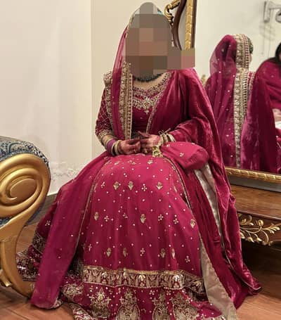 Bridal Lehenga with Heavy work - Excellent condition