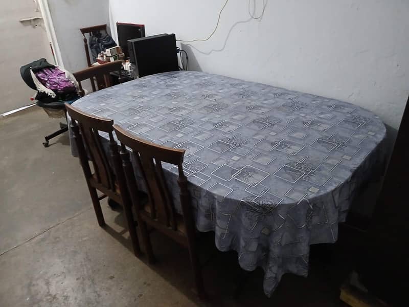 6 chairs and table 1