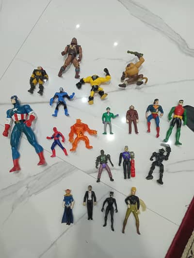 Action figure mix toys spiderman Robin Ben 10 ninja turtle
