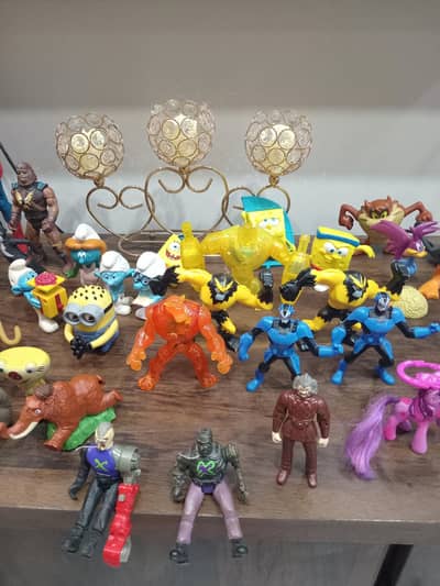 Action figure mix toys spiderman Robin Ben 10 ninja turtle
