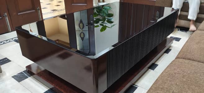 4 Drawer Glass Table | Wooden Table | Glass Table | Table for Sale