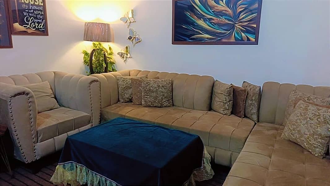 L SHAPED SOFA SET 0