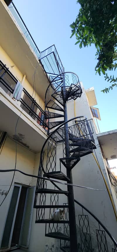 Spiral Iron Staircase for Sale