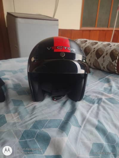 Vector Open Face Helmet with Smoke Visor | DOT Certified