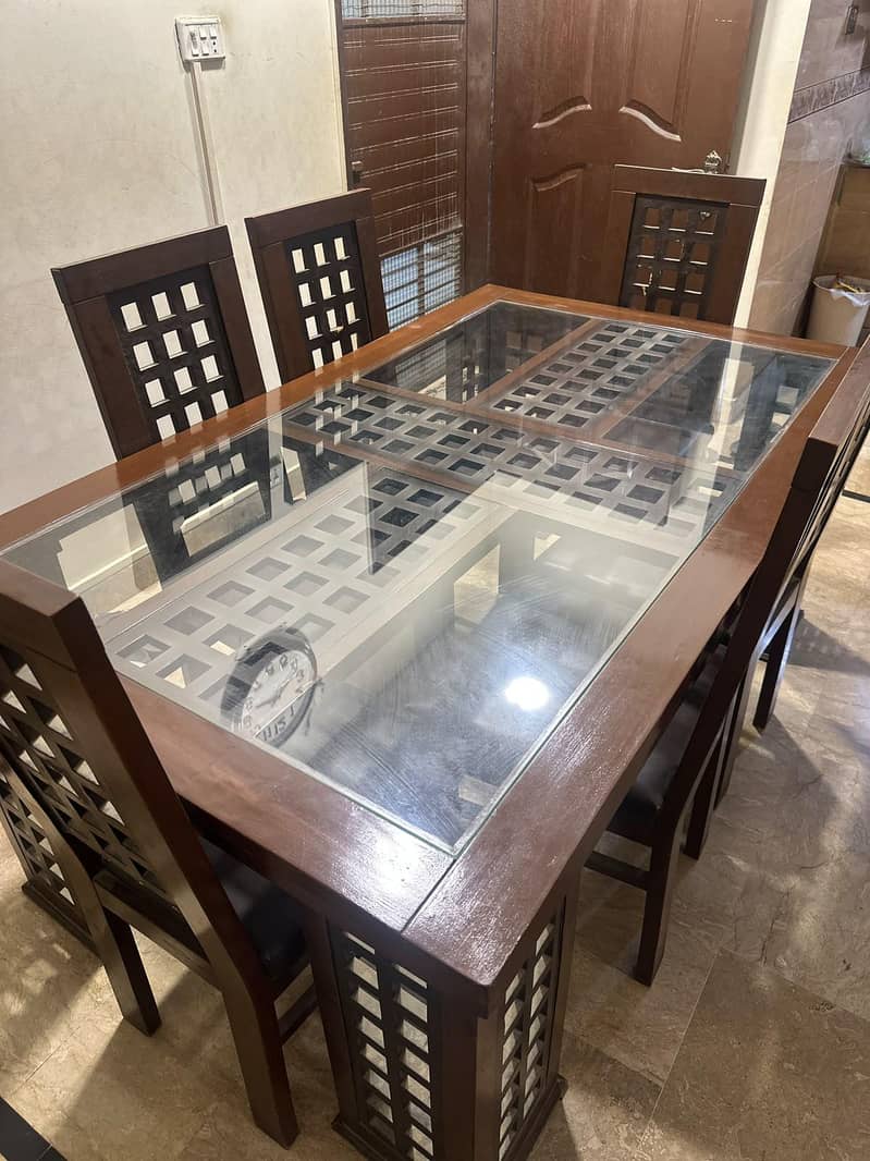 6 chairs dining table 1