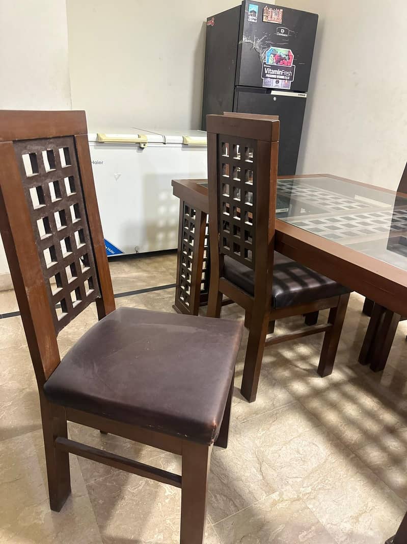 6 chairs dining table 2