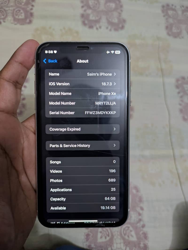 iPhone XR 8