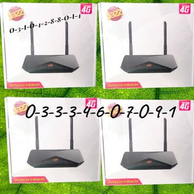 4G / 5G ALL TYPE Sim Router's Unlock AVAILABLE O3IO4288OI4 JAZZ zong