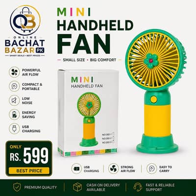  Mini Rechargeable Portable Fan 