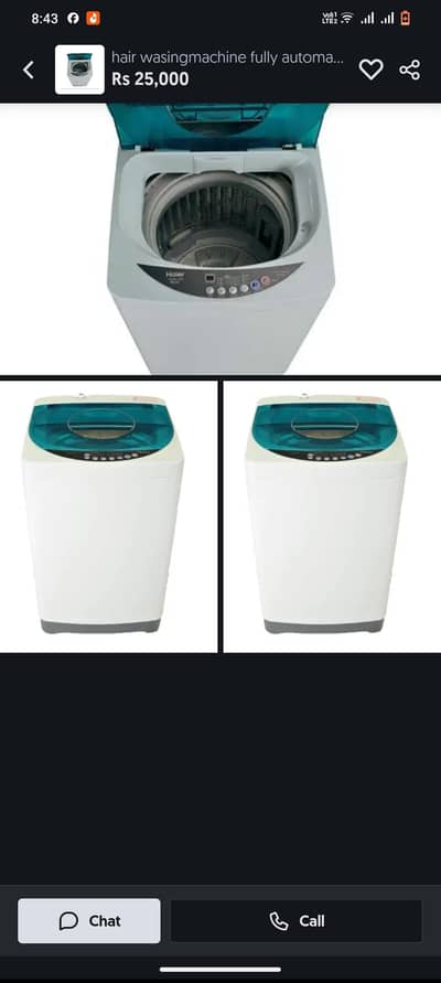 Haier auto washing machine