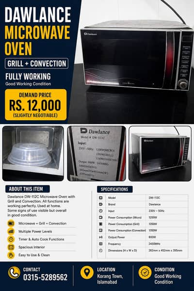 Dawalance Microwave