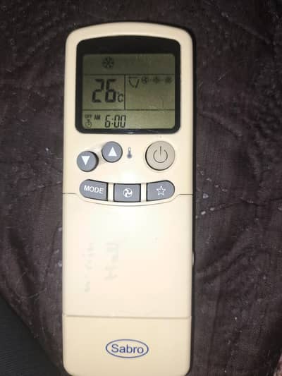 Original Sabro AC Remote (Model: WLHSD-03) – 100% Genuine