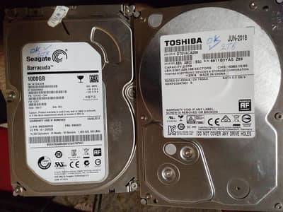 hard disk for sale 1tb. . . 2tb