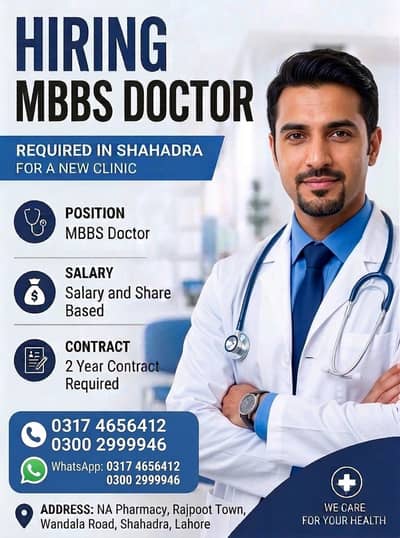 Required doctor with PMDC for a new setup