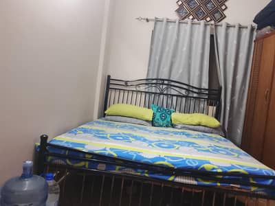 iron bed for urgent sale with metress