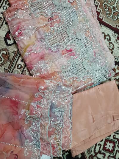 Luxury Unstitched Silk Fabric New Condition