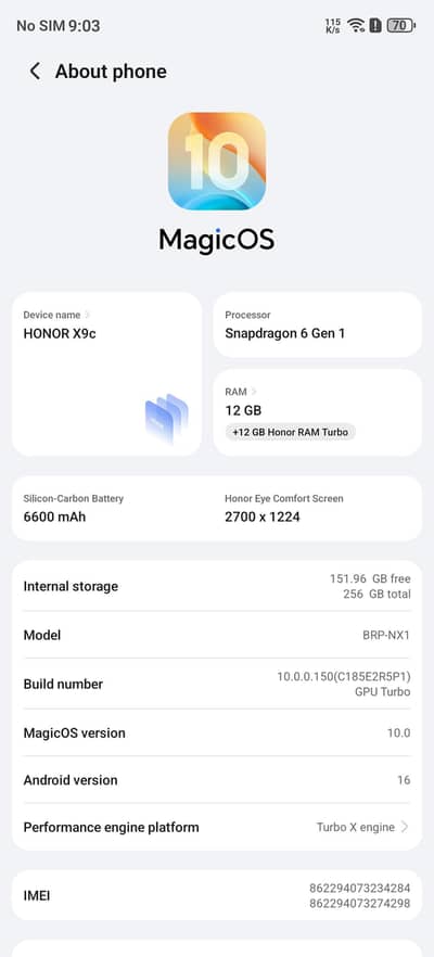 Honor X9c