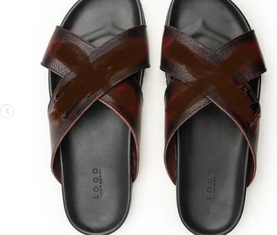 Logo slipper size 9.5,10 sandals, shoes casual wear