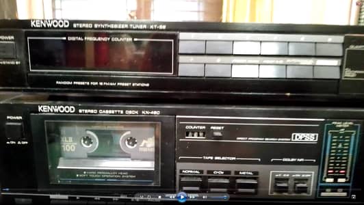 Kenwood Cassette Deck with Tuner 2 pieces
