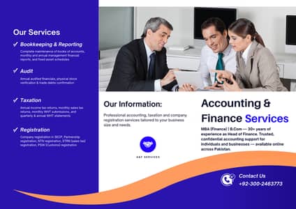 Accounting, Tax Filing & Company Registration – 30+ Yrs Experience