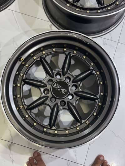 XXR “16 inch” Deep dish alloy Rims — Mate Gunmetal Colour
