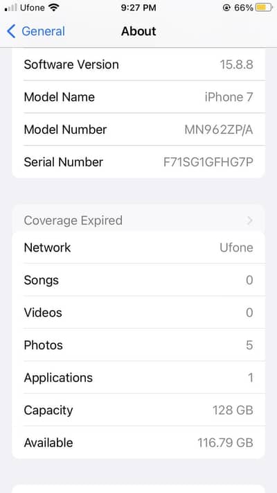 Iphone 7 - 128 Gb - Officially PTA