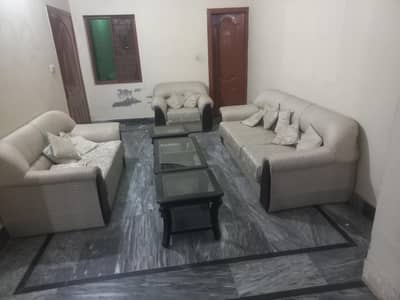 6 seater sofa with three piece center table