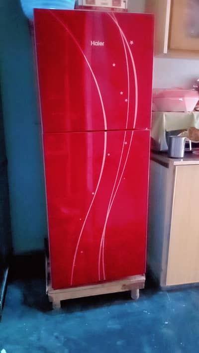 Haier Glass door refrigerator