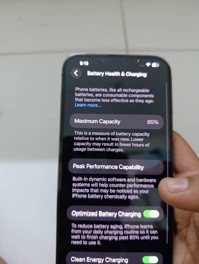 Apple iPhone 13 Pro Max just 128gb 85 percent battery health