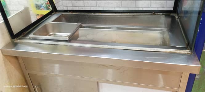 steel salid bar counter