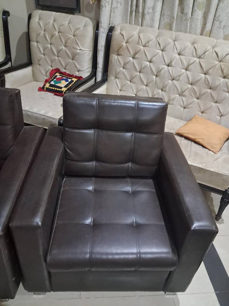 Leather Sofa Set 1