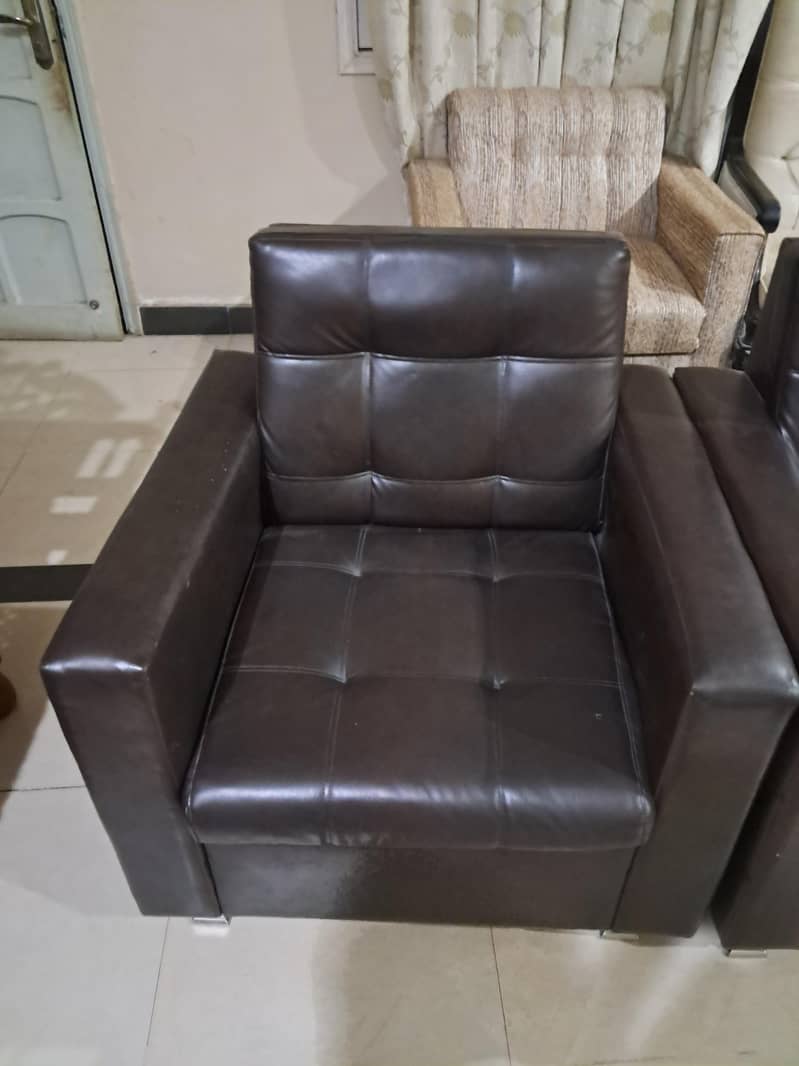 Leather Sofa Set 2