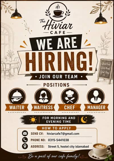 Need Cafe Staff