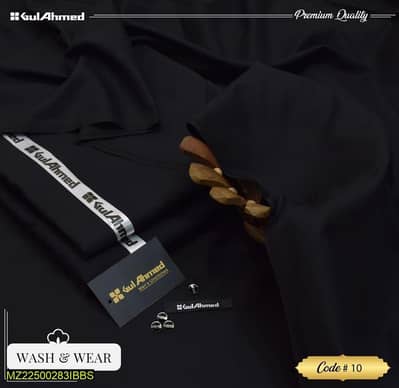 Men's wash &wear black pain suit